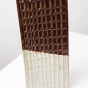 Vintage skyscraper vase - Brown ceramic flower vase - Mid-century Czech design - 1960s