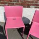 Set of 4 pink design AIR CHAIRS by Jason Morrison.