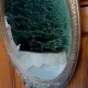 Important wooden wall mirror with stucco in Art Deco style/period - 65 x 44 cm