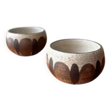 Set of ceramic bowls by Gabriel Fourmaintraux from the 1950s.