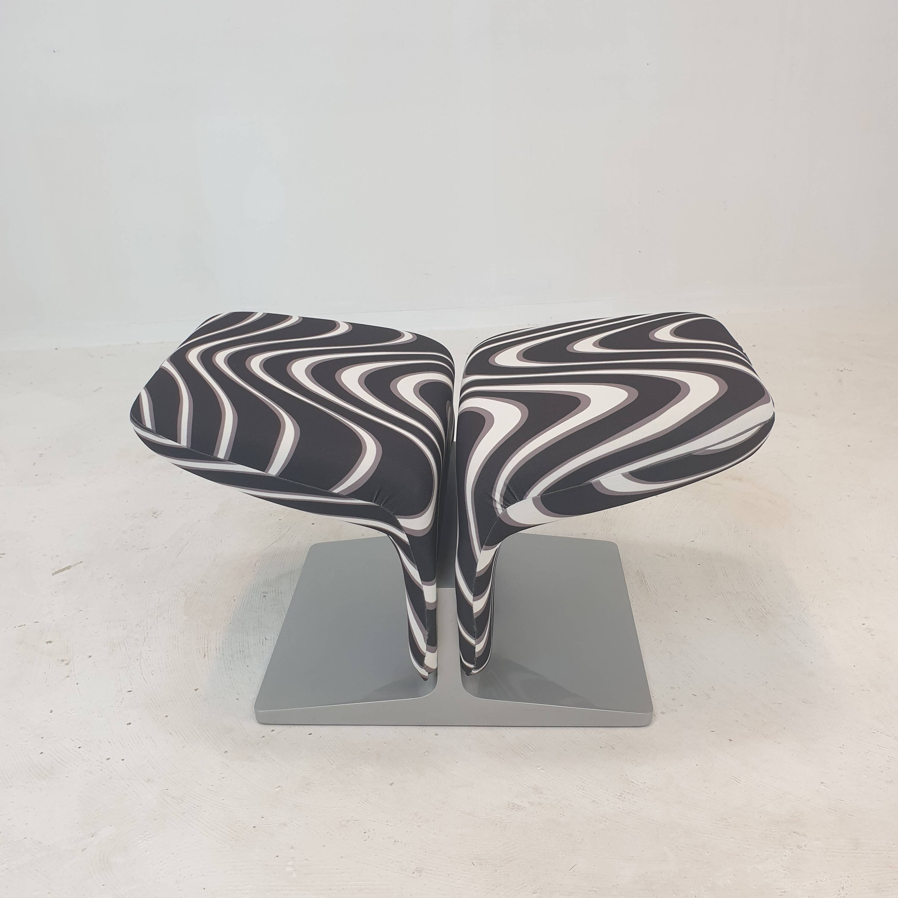 Ribbon Chair With Ottoman by Pierre Paulin for Artifort, 1990's