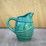 Vintage pitcher, vintage vase, Poët Laval pitcher, bandeau model, PL France, vintage carafe, decoration