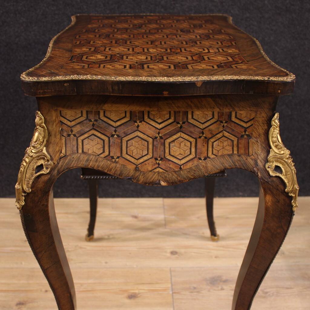 19th Century Napoleon III Inlaid Sewing Table