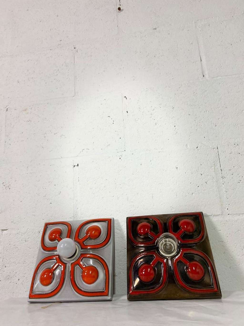 Vintage lava wall lamps