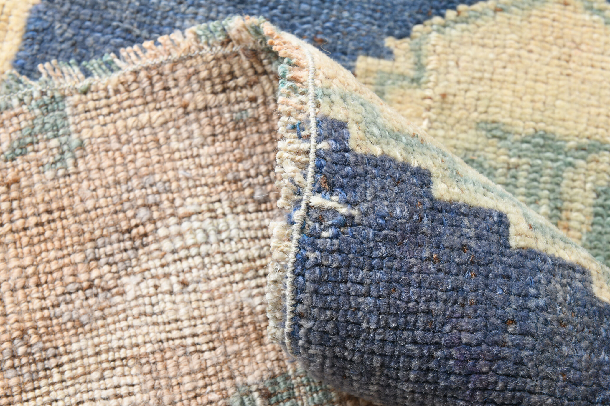 1X2 Blue vintage door mat rug, 1x2 Blue door mat rug, 2.7x1.5 Ft