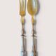 Silver salad servers