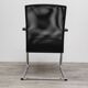 Trendoffice sled chair Black with armrests