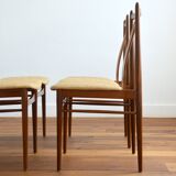 Suite of 4 Scandinavian dining chairs 1960s