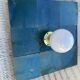 Blue zellige wall light