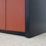 Vintage roller shutter cabinet Giorgetti 1980s