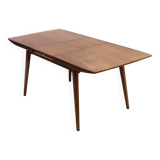 Extendable Teak Dining Table by Louis van Teeffelen for WeBe 1950s