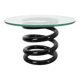 Table d'appoint avec plateau en verre