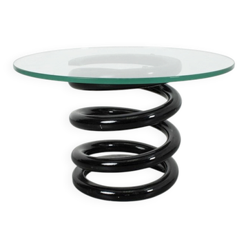 Side Table with Glass Top