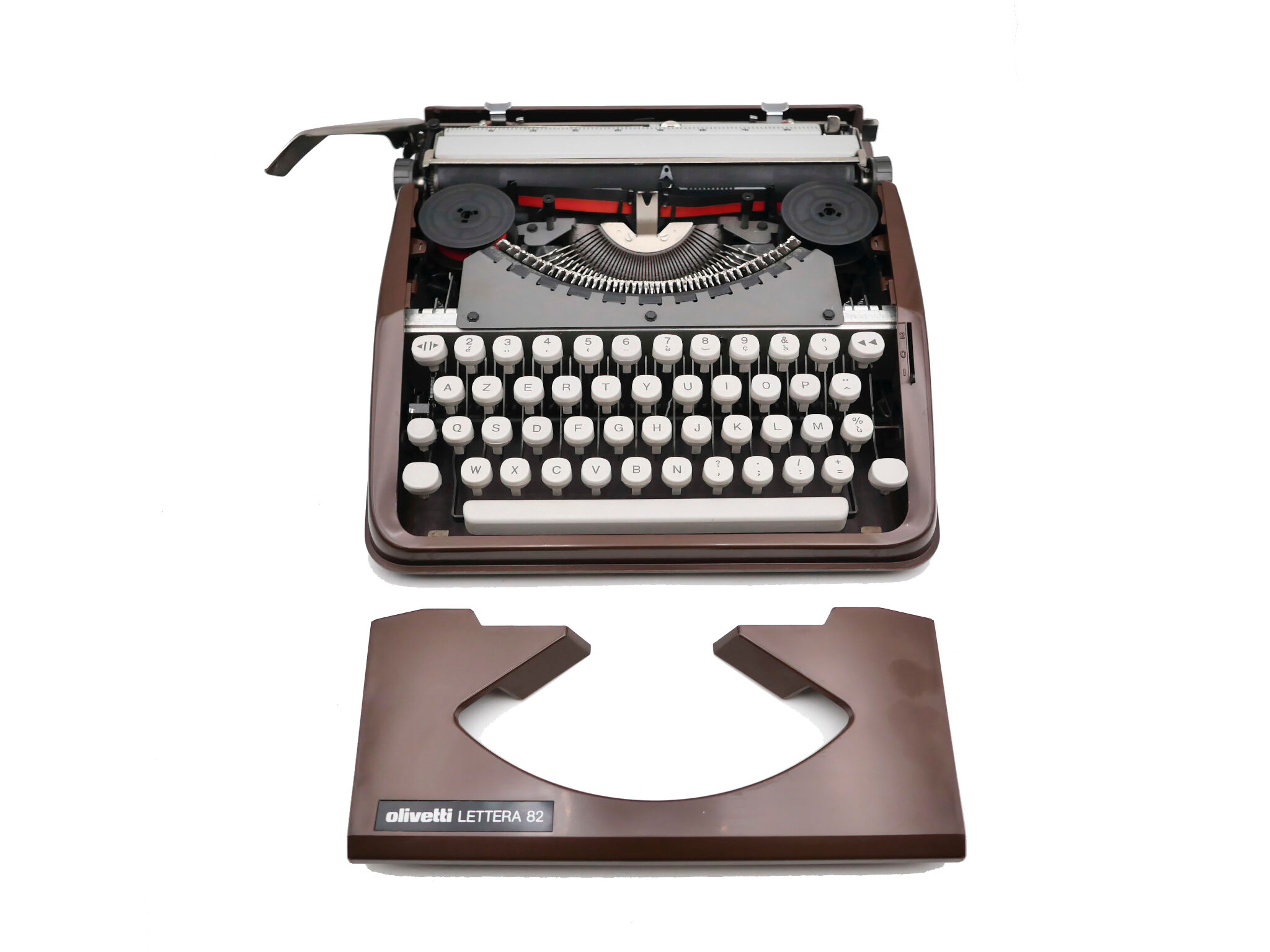 Typewriter Olivetti Lettera 82 Brown revised ribbon new
