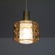 Vintage hanging lamp in 1960 shaded glass