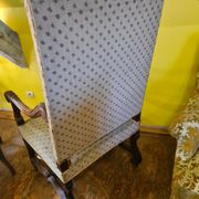 Walnut renaissance style armchair