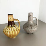 Set of 2 Ceramic Pottery Vase Heinz Siery Carstens Tönnieshof, Germany, 1970s