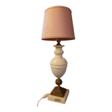 Vintage table lamp in alabaster and brass