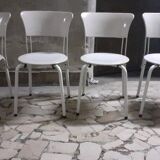 Ibisco model chair in black metal, by Giuseppe Raimondi