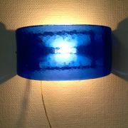 Vintage blue glass wall lights (Murano style)