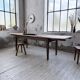 Solid oak farmhouse table with extensions (190-280cm) 1950