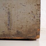 Antique silver-grey solid wood chest (circa 1920) #20