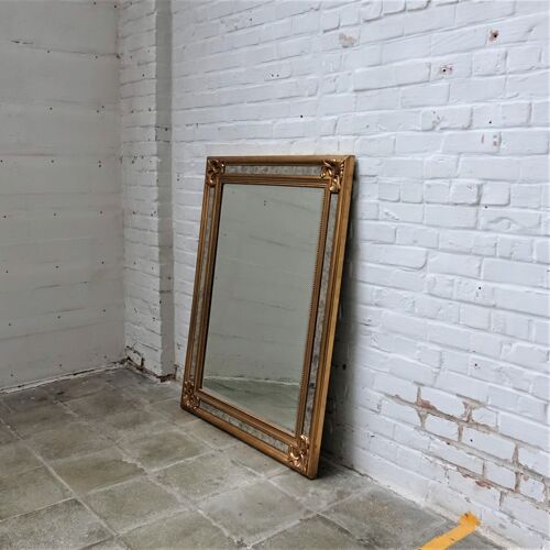 Miroir Deknudt vintage doré, 122x92 cm