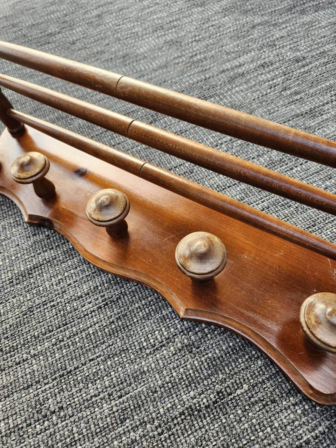 Antique wall coat rack