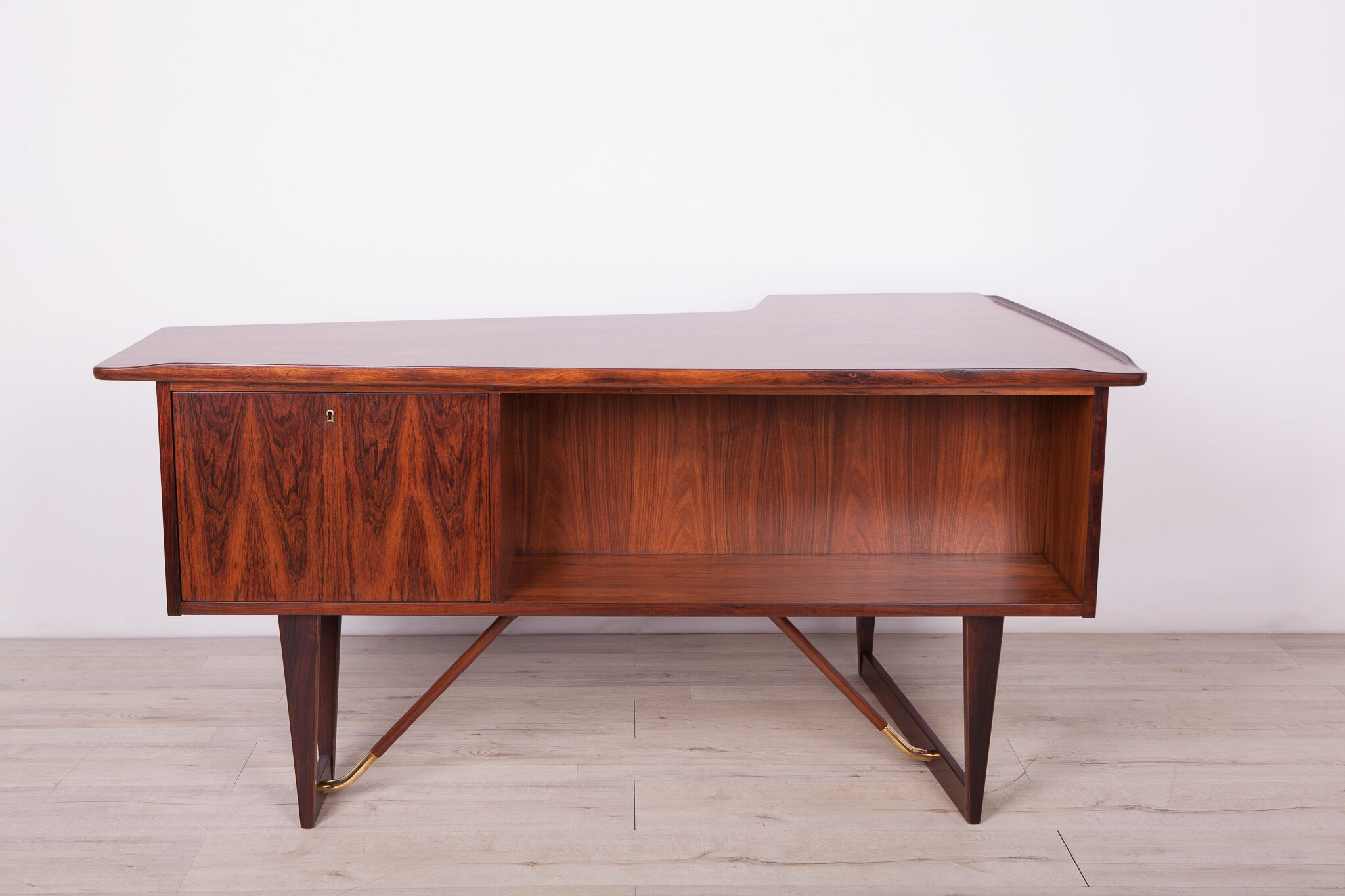 Mid Century Boomerang Rosewood Desk by Peter Løvig Nielsen, 1970s