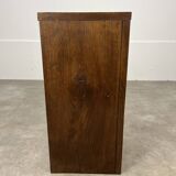Art Deco corner unit in solid oak, corner cupboard