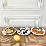 Glazed terracotta dessert plates