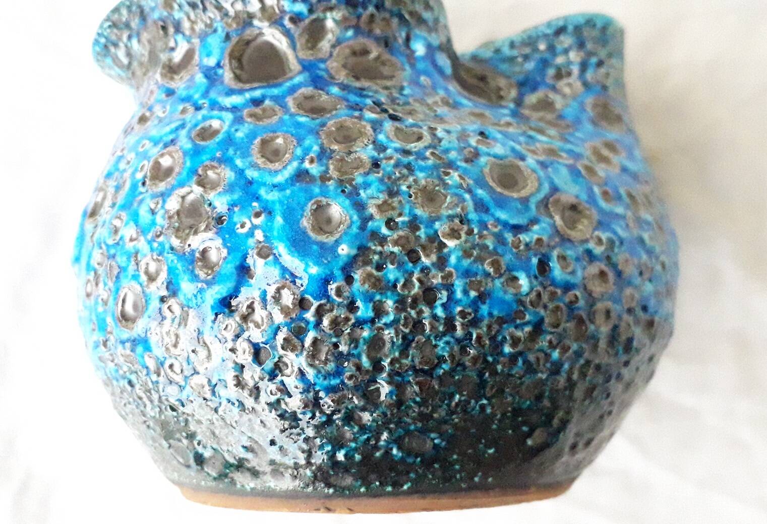 Blue milk jug