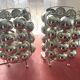 Pair of 70s metal lamps