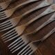 A set of 6 forks + 6 spoons silver metal foliage