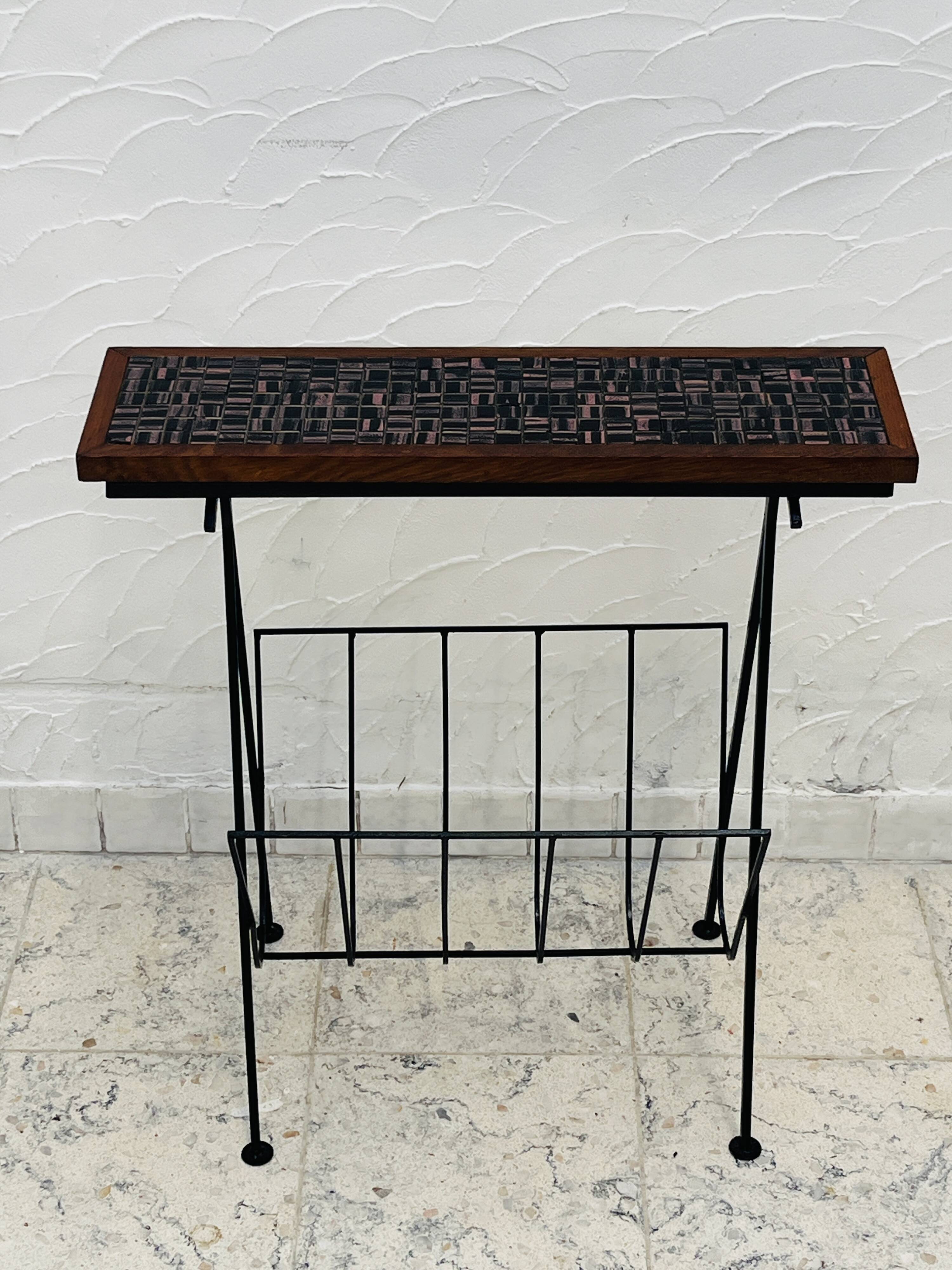 Vintage ceramic magazine table
