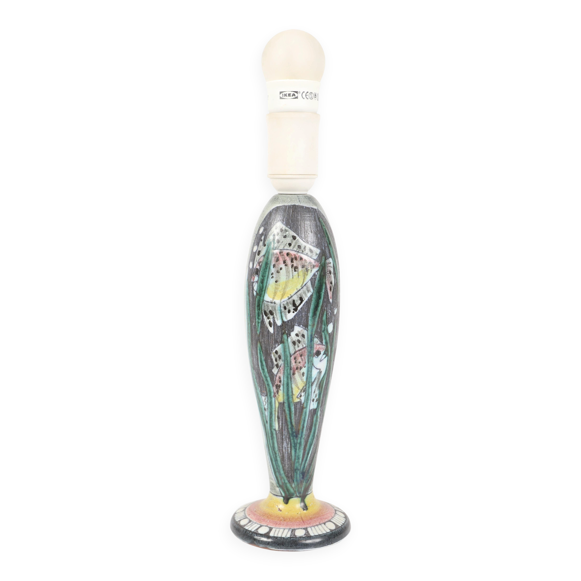 Tilgmans ceramic table lamp from Sweden, 1960s.