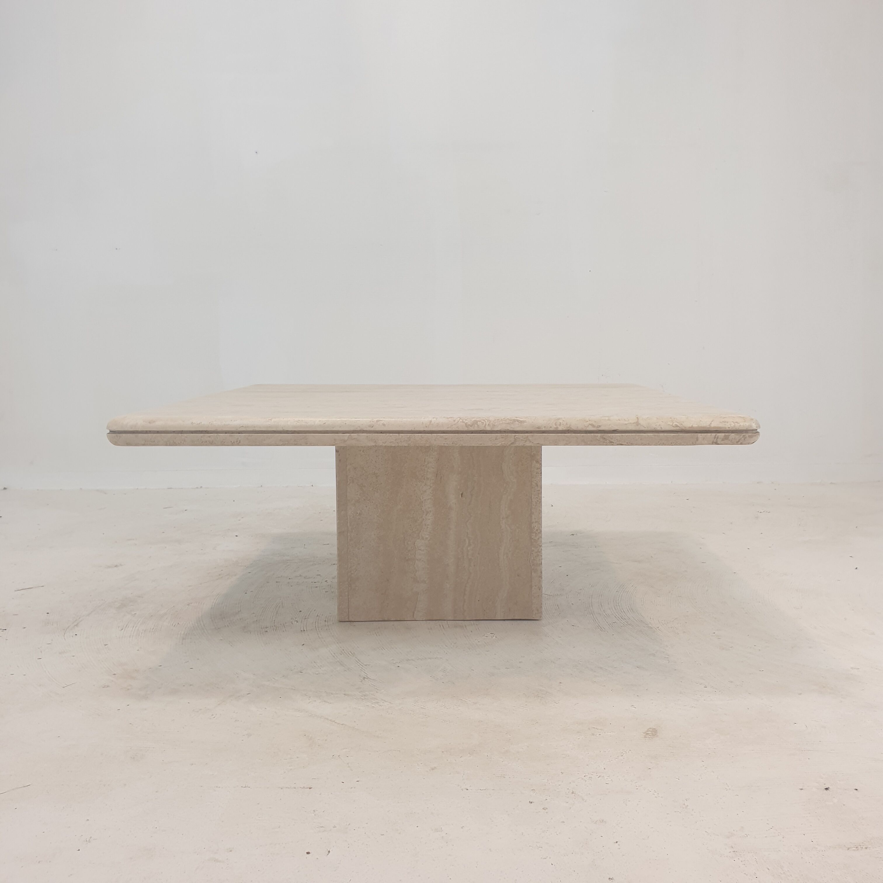 Italian Travertine Coffee Table, 1980's