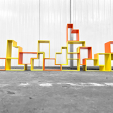Set of sculptural blocks, 1970s