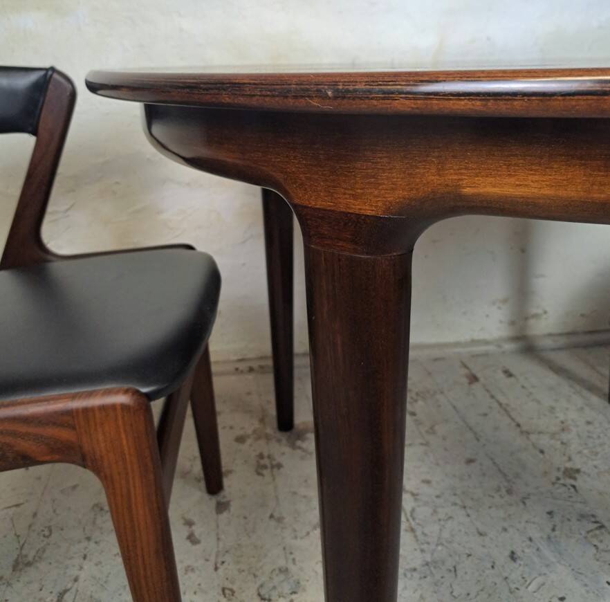 Extendable rosewood table, designed by J. Andersen, Denmark, 1960s