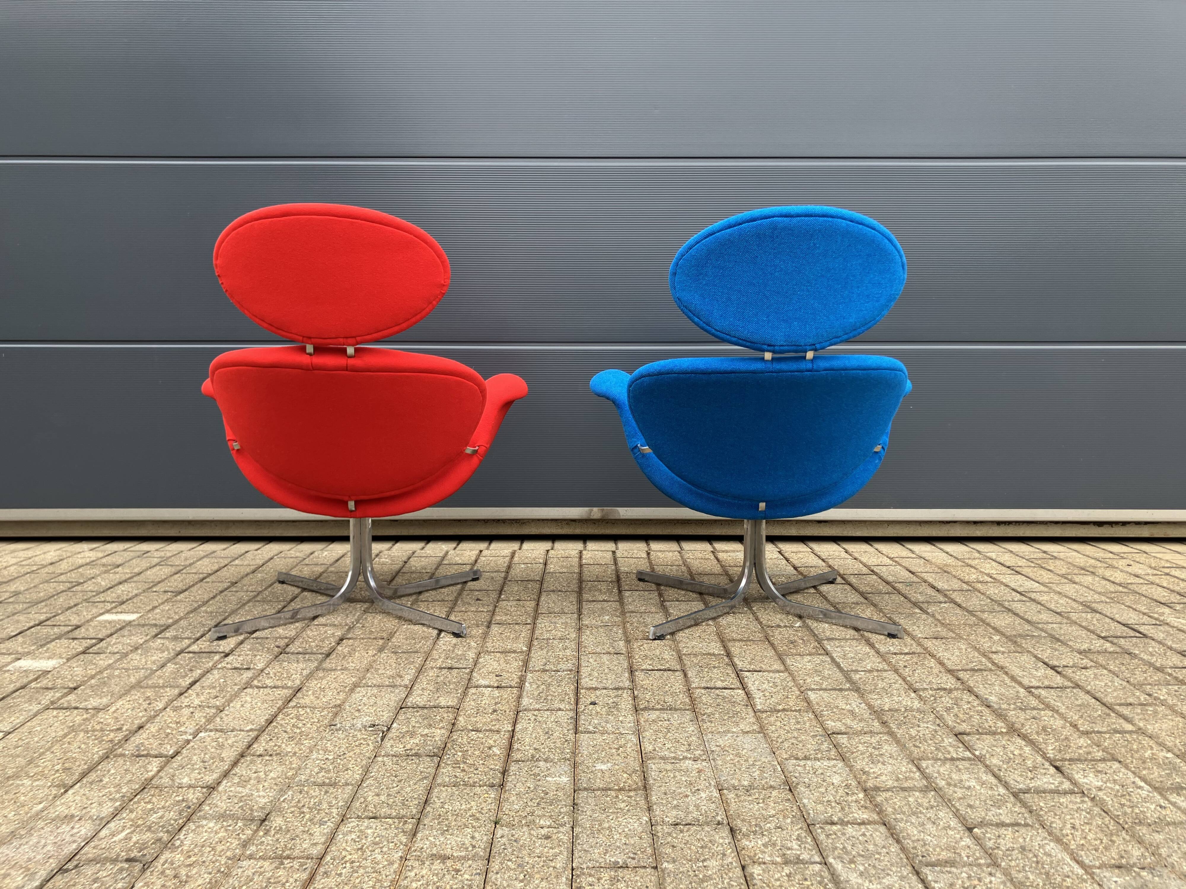 2x Artifort Pierre Paulin Big Tulip 1st edition terug in Nieuwstaat!!