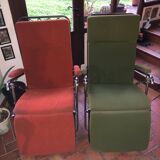 Pair of vintage Pierson reclining armchairs