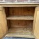 Small rustic alsatian furniture circa 1900 painted fir buffet craft furniture popular art sideboard