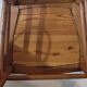 Wooden chair bistro restyled seat black