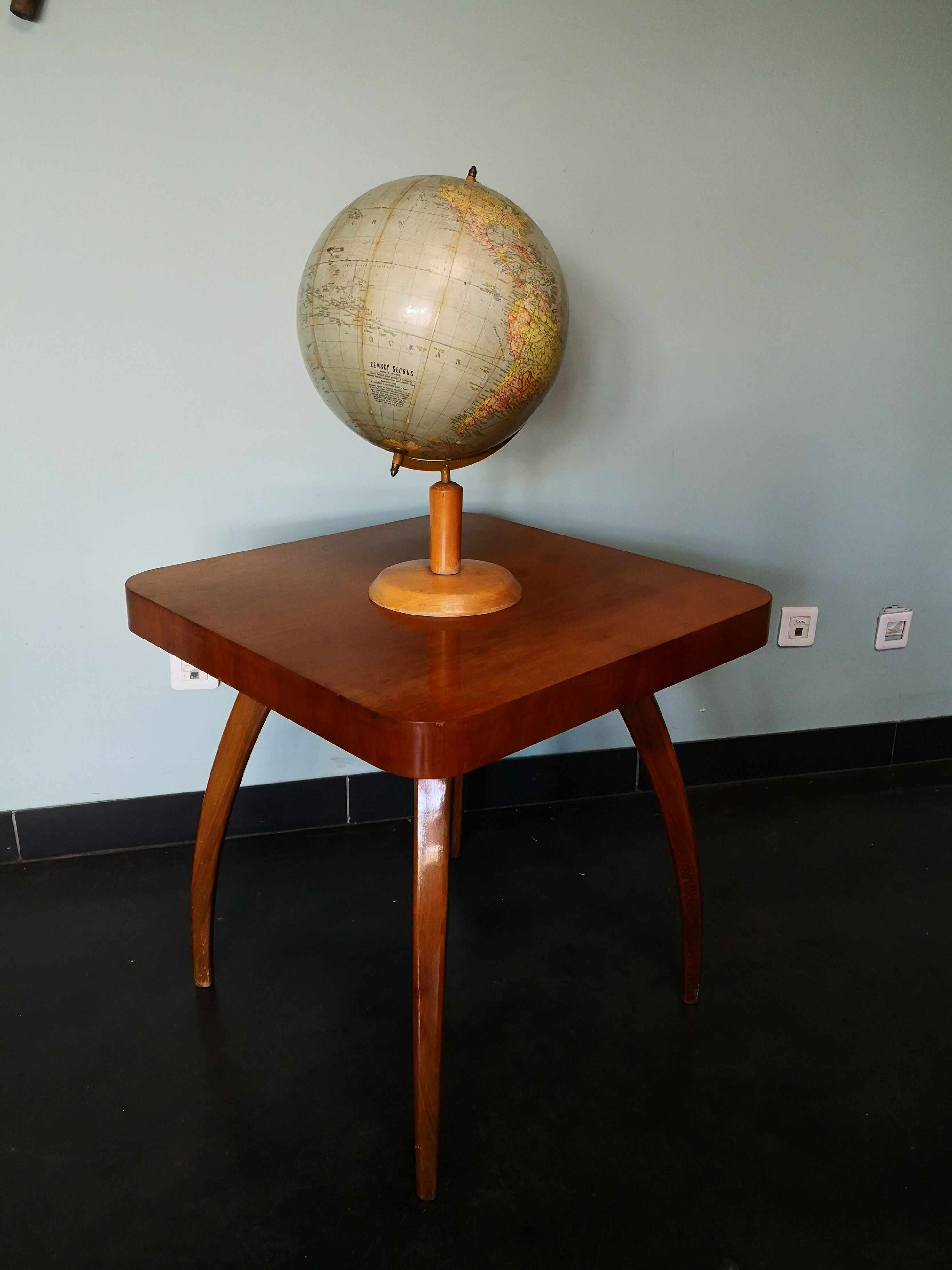 Spider Halabala coffee table, vintage, Czech, art deco