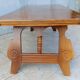 Large vintage table in solid walnut