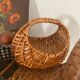 Old baskets and woven wicker basket.