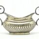 Pre-war decorative salt shaker with ribbed body
