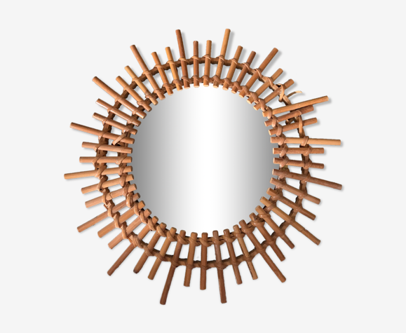 Miroir rotin