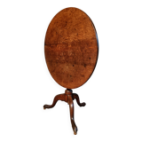 Antique Georgian tilt-top oak table from around 1800 – Round tripod side table 80 cm