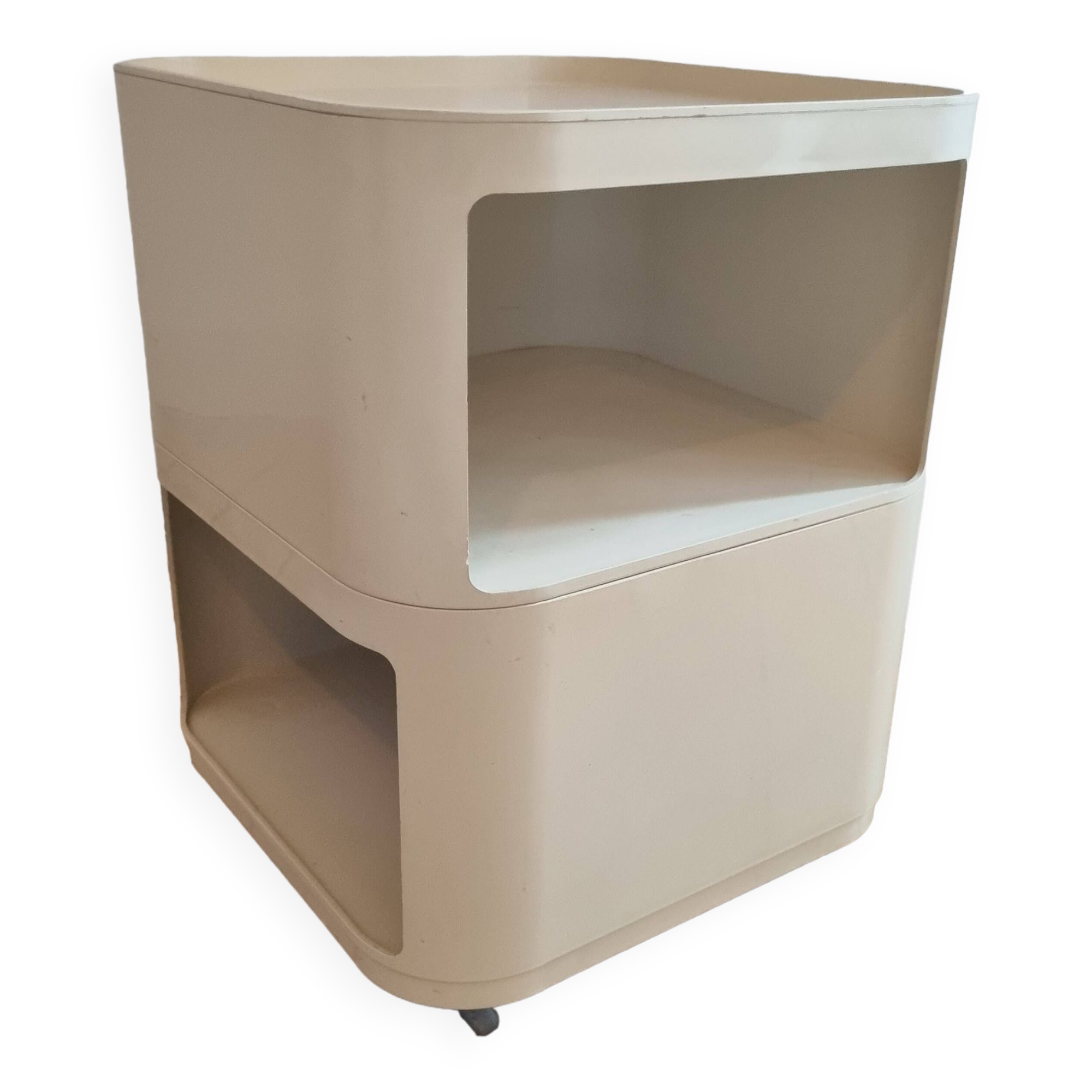 Vintage Square Nightstand by Anna Castelli for Kartell, 1960s